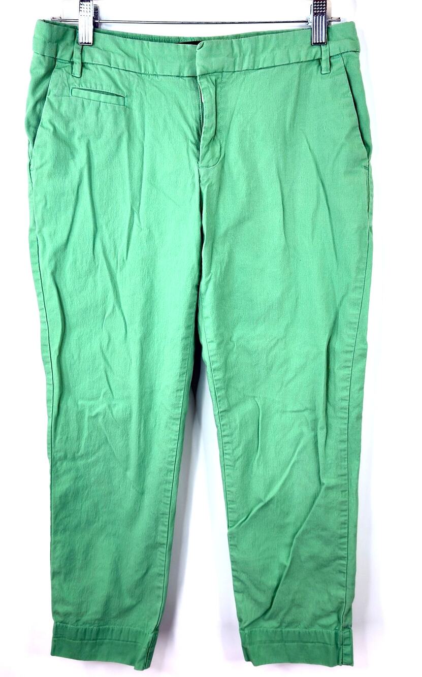 Patagonia Women's Stretch All-Wear Capri Pants Green Organic Cotton SIZE 6
